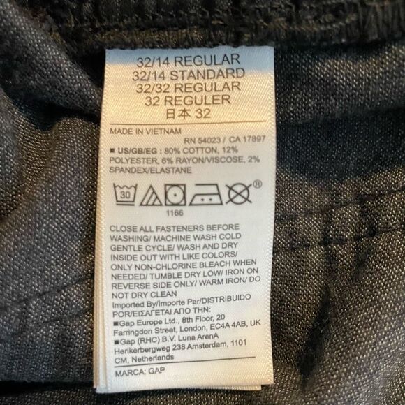 GAP Black Velvet Baby Bootcut Mid-Rise Jeans 32 / 14 - Picture 11 of 12